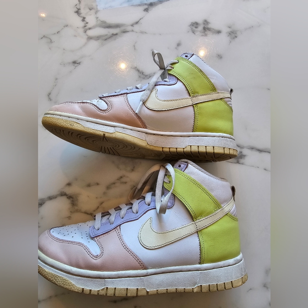 Nike Women's Sneakers - Pink, White, Lime